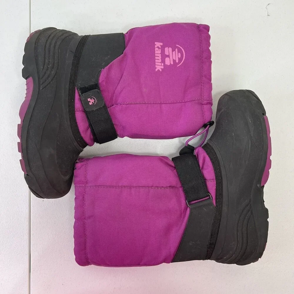 Kamik Kids Size 4 Boots Rocket Waterproof Insulated Winter Magenta Pink‎ Warm